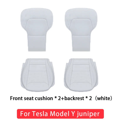 Tesla Model Y Juniper 2025-2026 Ventilated Leather Seat Cushion Cover – Breathable Comfort Interior Accessory