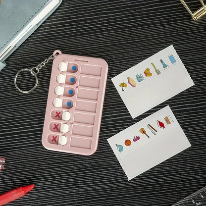 Kids Self-Discipline Checklist Memo Board – Daily Planner To-Do List with Detachable Keychain, Korean Stationery Task Board