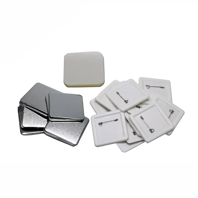 50x50mm Square Badge Press Machine - Rotating Manual for Refrigerator Magnets, Business Gifts, Home & Office Use