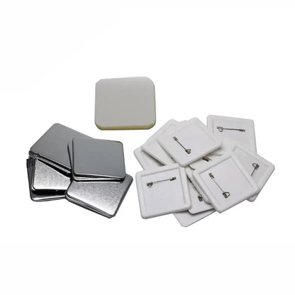 50x50mm Square Badge Press Machine - Rotating Manual for Refrigerator Magnets, Business Gifts, Home & Office Use