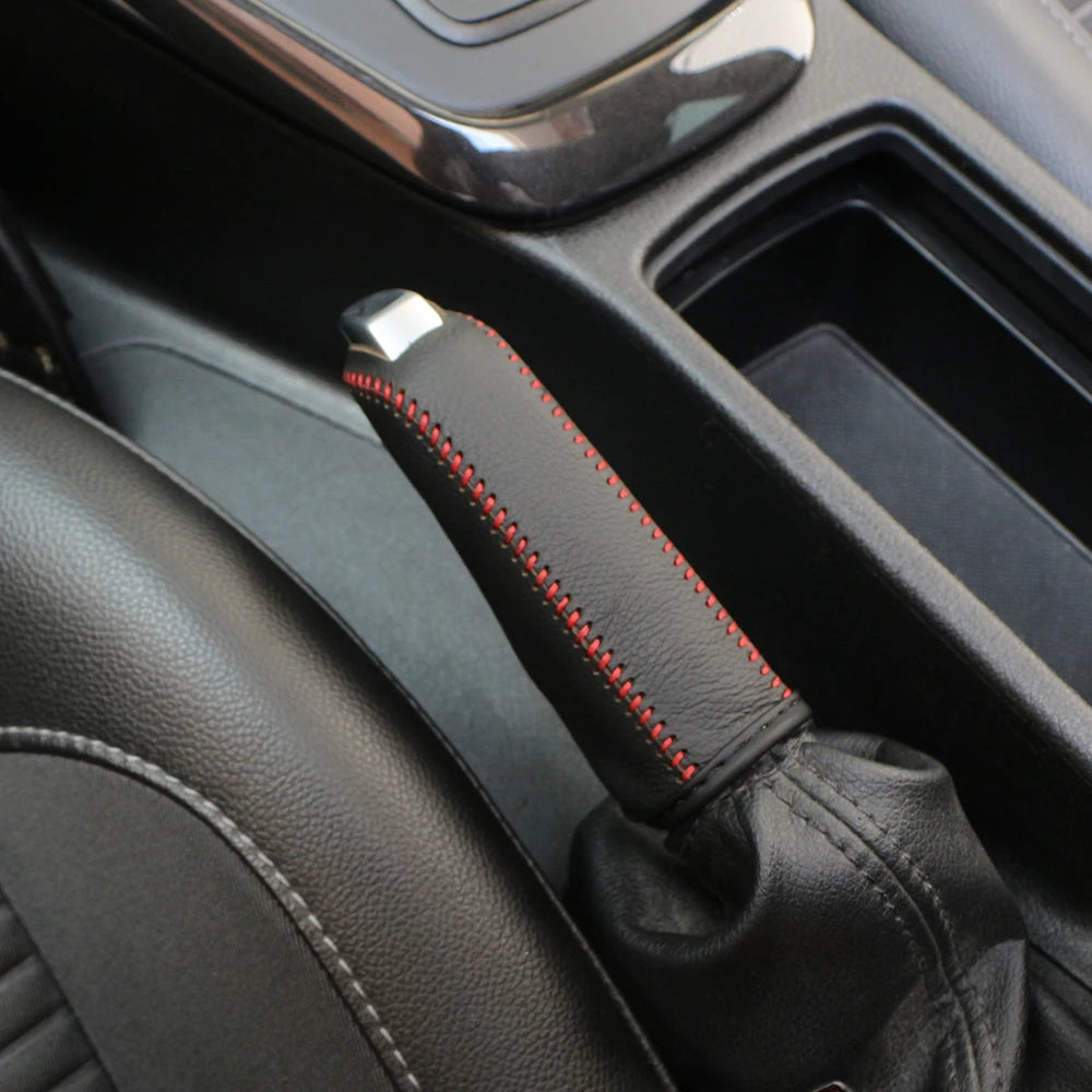 Carbon Fiber Leather Handbrake Cover for Peugeot – Fits 307, 308, 407, 206, 207, 3008, 406, 208, 2008, 508 & More