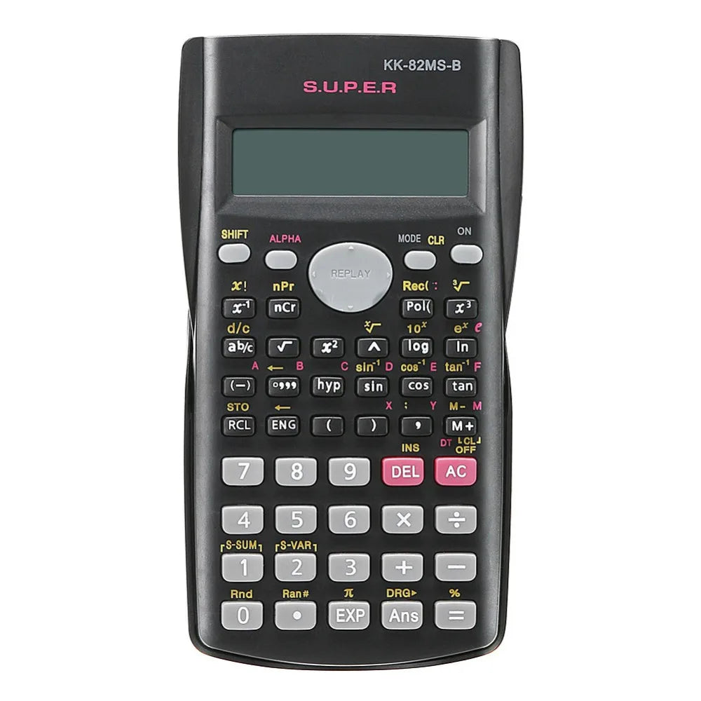 240-Function Scientific Calculator – 2-Line Display Portable Student Math Calculator for Teaching, Exams & School Use