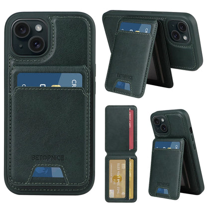 BETOPNICE 2-in-1 Magnetic Leather Wallet Case – Detachable Card Holder for iPhone 11 to 16 Pro Max & 16 Plus