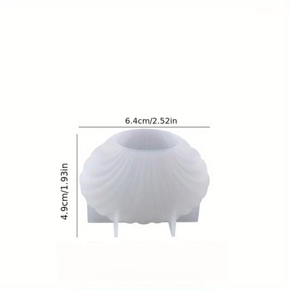 3D Shell Silicone Mold – Scented Candle, Aromatherapy Wax & Clay Crafts DIY Mold