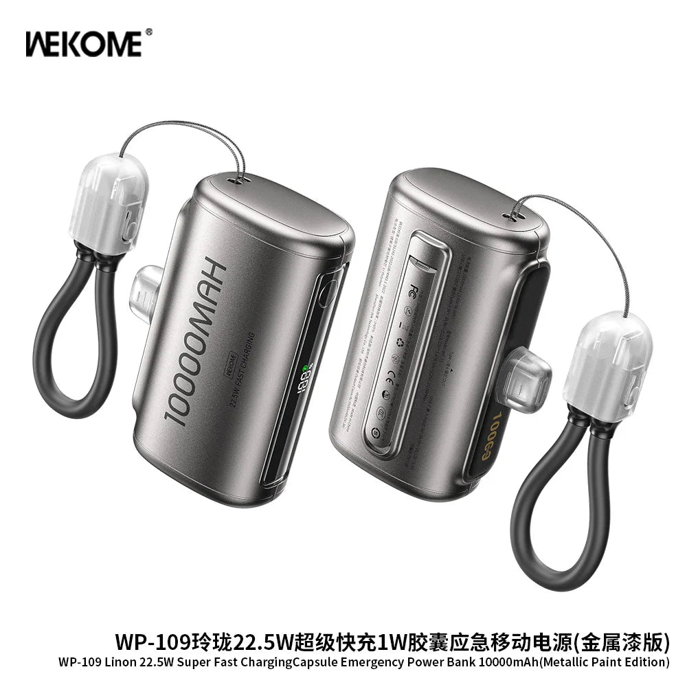 10000mAh Mini Power Bank Portable Fast Charging External Battery Pack – Compact Mobile Charger for iPhone, Samsung & Xiaomi Smartphones