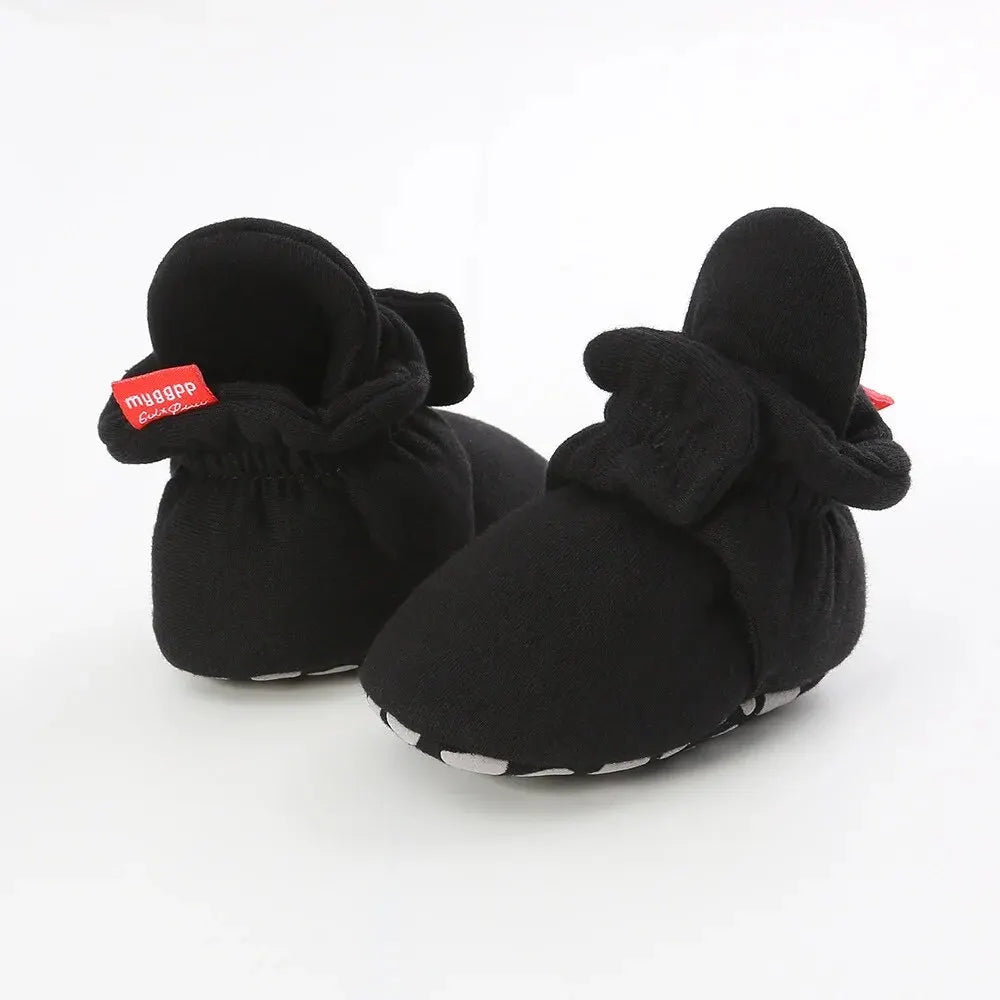 Meckior Baby Socks Shoes – Star Toddler First Walkers Booties, Soft Cotton Anti-Slip Shoes for Boys and Girls