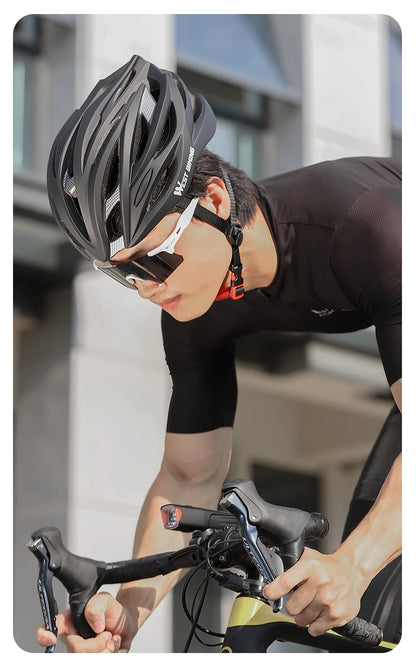 WEST BIKING Ultralight Cycling Helmet - Integrated Molding MTB & Road Bike Helmet for Men & Women