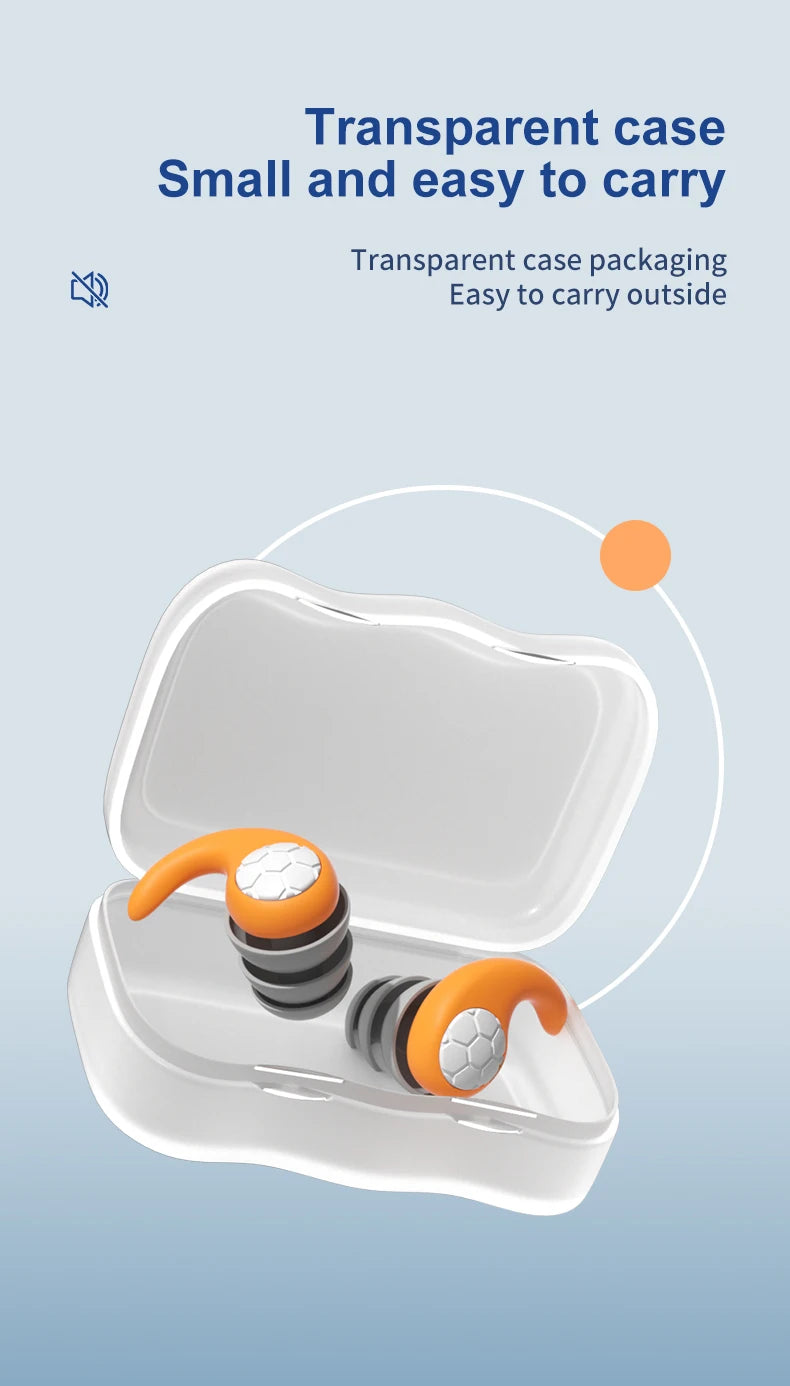 Waterproof Noise Reduction Earplugs – Sleep & Work Ear Protection for Travel, Anti-Noise Earplugs