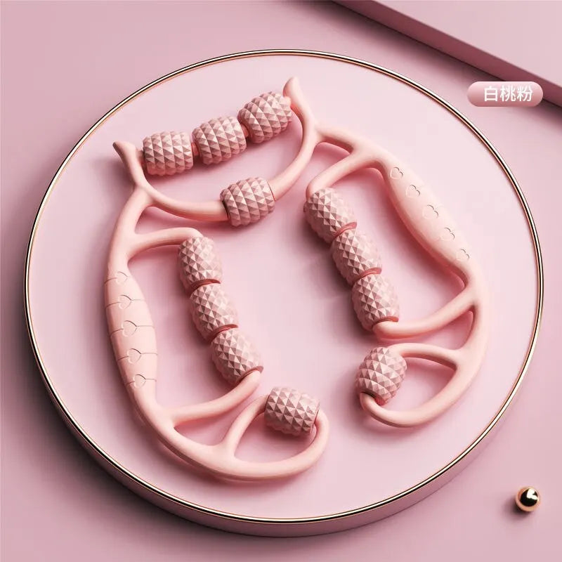 12-Round Circular Leg Slimming Massage Equipment : Muscle Stretch & Relaxation Tool, Leg Slimming Artifact & Clamp