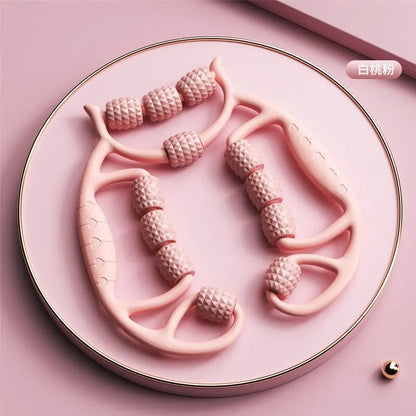 12-Round Circular Leg Slimming Massage Equipment : Muscle Stretch & Relaxation Tool, Leg Slimming Artifact & Clamp