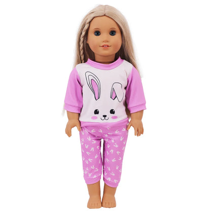 15-Style Doll Pajamas & Nightgowns – Cute Patterns for 18-Inch American & 43cm Born Dolls, Doll Accessories Toy