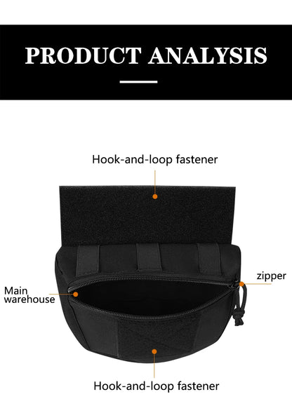 JPC/CPC Tactical Chest Pouch – Large Sub-Pouch MOLLE Expansion for Vest & Lower Belly Storage