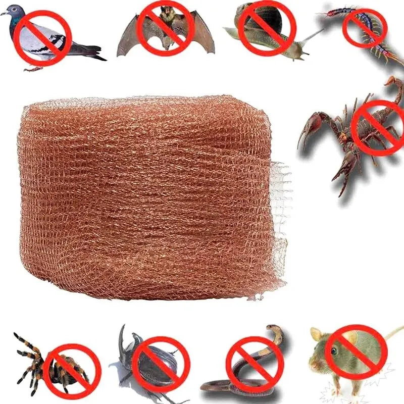 Copper Wire Mesh Signal Shielding Net: Protects Against Pests & Rodents, Decorative Garden Netting - Available in Various Lengths