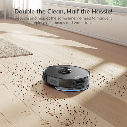 ILIFE A20 Robot Vacuum and Mop Combo – LiDAR Navigation, 3000Pa Suction, Smart Mapping, App/Alexa Control, Ideal for Pet Hair