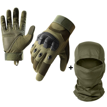 Moto Men’s Full Finger Motorcycle Gloves – Black Touchscreen Motorbike & Motocross Riding Protective Gear