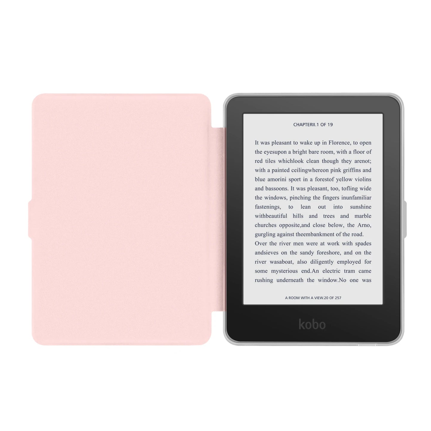Kobo Clara 2E Case with Screen Protector — 6" Auto Sleep Leather Magnetic Cover & Transparent Acrylic Funda