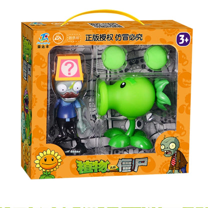 Plants vs Zombies 2 Toy Figure Set – Mechanical Shark & Wild West Gargantuar Game Character Collectible Gift