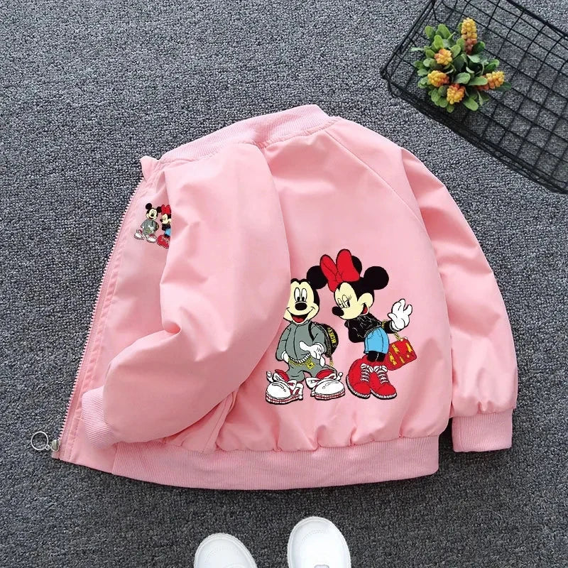 Spring Baby Boys & Girls Coats – Mickey Mouse Cartoon Hoodie Jacket, Kids Sweatshirt Windbreaker Outerwear for 1-6 Years