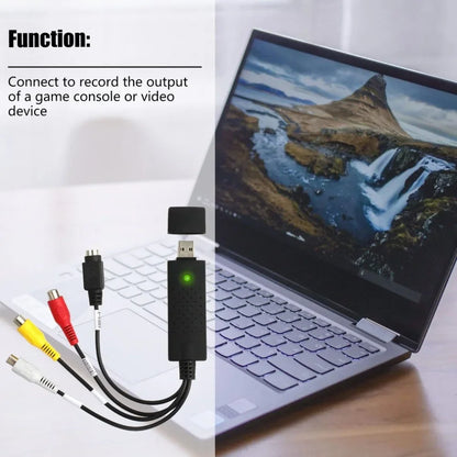 USB 2.0 VHS to DVD Video Converter – Capture Analog Video to Digital Format for IPTV, Audio, and Gaming