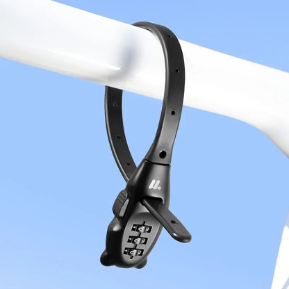 WEST BIKING Portable Bicycle Cable Lock – Zinc Alloy Adjustable Anti-Theft Password Lock for Bike, Motorcycle & Helmet Security