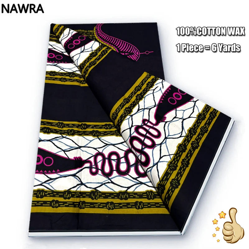 100% Cotton African Wax Print Fabric - High Quality Original Real Wax Ankara Batik Pagne Nigeria Style Sewing Fabric