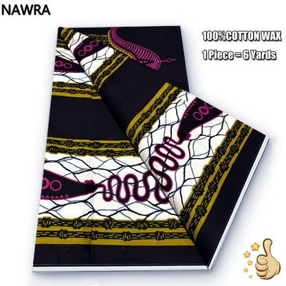 100% Cotton African Wax Print Fabric - High Quality Original Real Wax Ankara Batik Pagne Nigeria Style Sewing Fabric