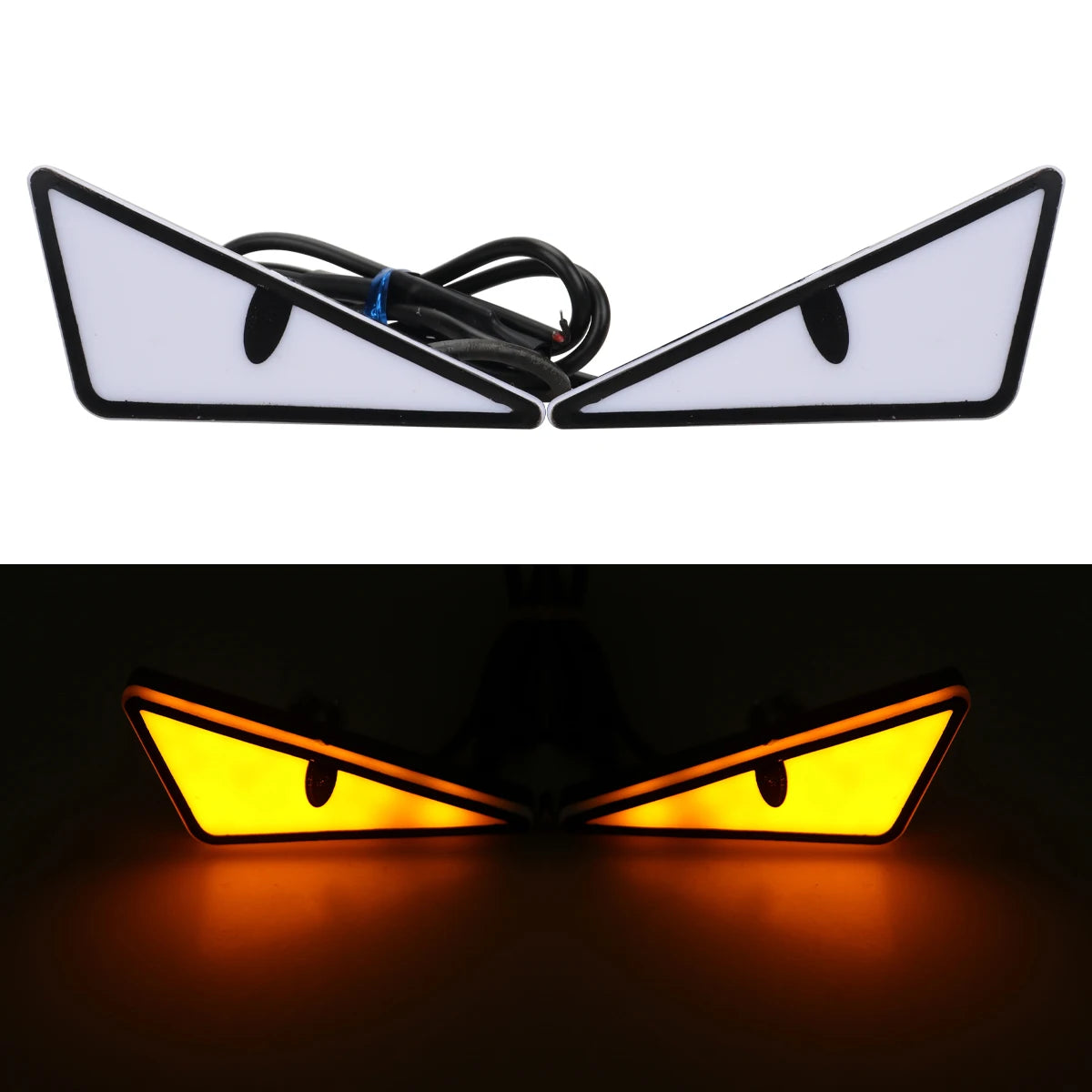 Universal Car LED Devil Eyes Lights - Demon Eye Headlight & Mini Turn Signal Tail Lamp for Cars and Motorcycles