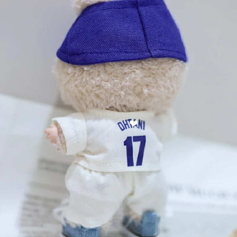 17cm Labubu Doll Clothing – Baseball Suit Size 5 Set for V1/V2 Macaron Sitting Party DIY Handmade Doll Accessories & Gift