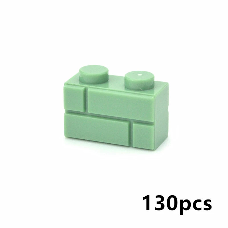 DIY Building Block Wall Figures Bricks - 1x2, 1x3 & 1x4 Small Construction Bricks for Creative Building & Educational Play
