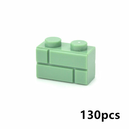 DIY Building Block Wall Figures Bricks - 1x2, 1x3 & 1x4 Small Construction Bricks for Creative Building & Educational Play