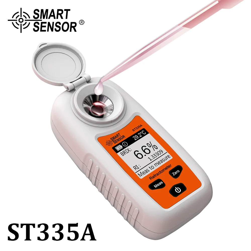 Digital LCD Brix Refractometer - 0–35% Sugar Content Meter for Fruit Juice & Beverage Testing