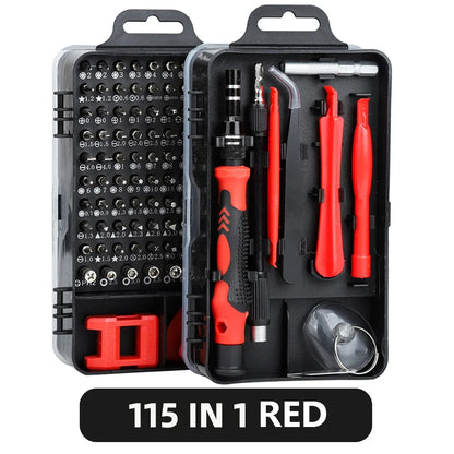 115/117-in-1 Precision Screwdriver Set – Magnetic Hex Bits Hand Tool Kit for iPhone, Xiaomi, Mac & PC Repair