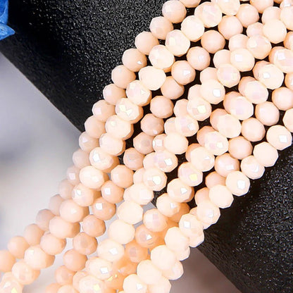 4mm/6mm/8mm Round Crystal Glass Beads – Faceted Spacer Loose Beads for DIY Jewelry Making & Needlework Craft Accessories
