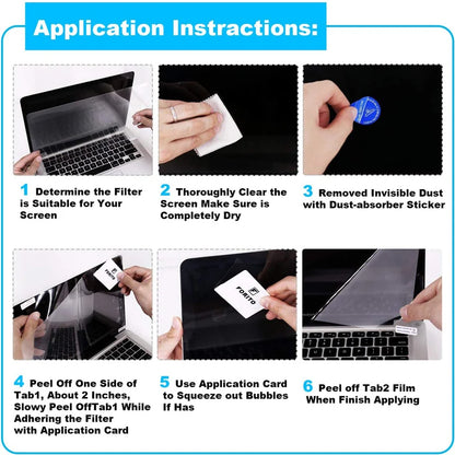 15.6-Inch Laptop Screen Protector - 16:9 Soft Film for Dell, ASUS, Samsung, Lenovo & Toshiba Laptops