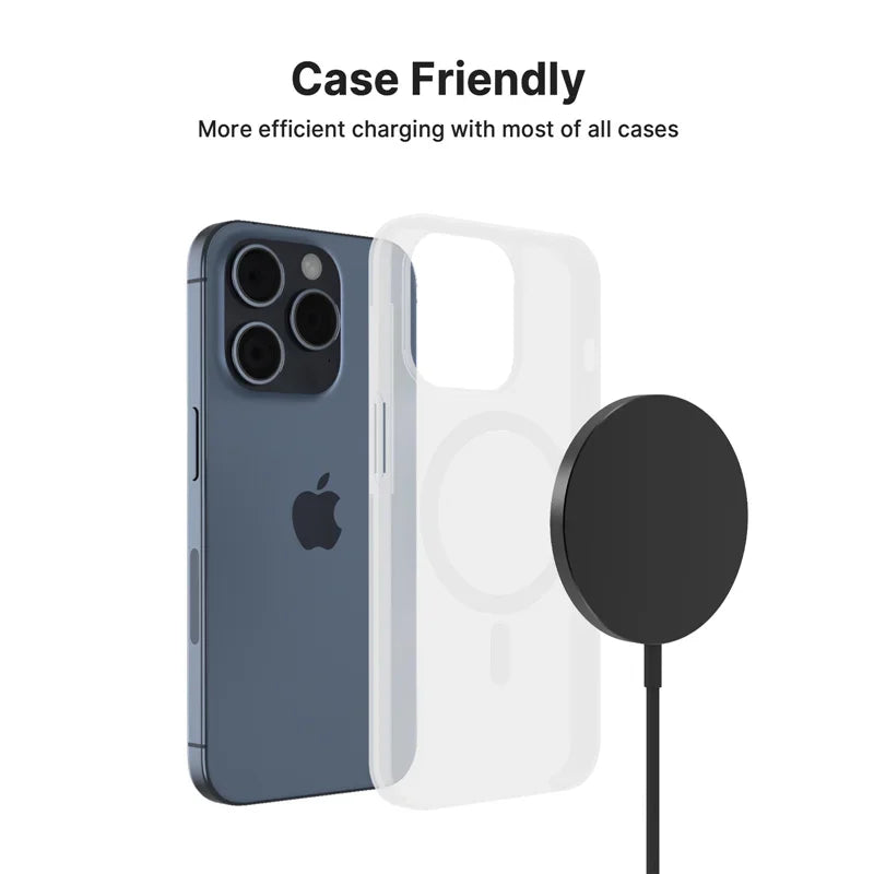 100W Magnetic Wireless Charger Pad with USB & Type-C — Fast Charging Dock for MagSafe iPhone 16/15/14/13/12 Pro Max