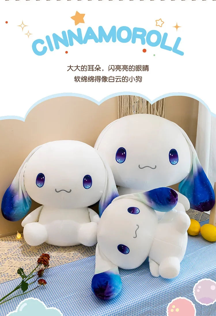 Sanrio Cinnamoroll Plush Doll – Kawaii Stuffed Toy with Pillow, Perfect Gift for Girls