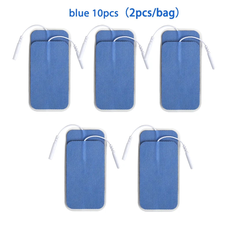 5×9cm Non-Woven Electrode Pads – 2mm Plug for TENS Muscle Stimulator & Acupuncture Machine, Gel Patch Accessories