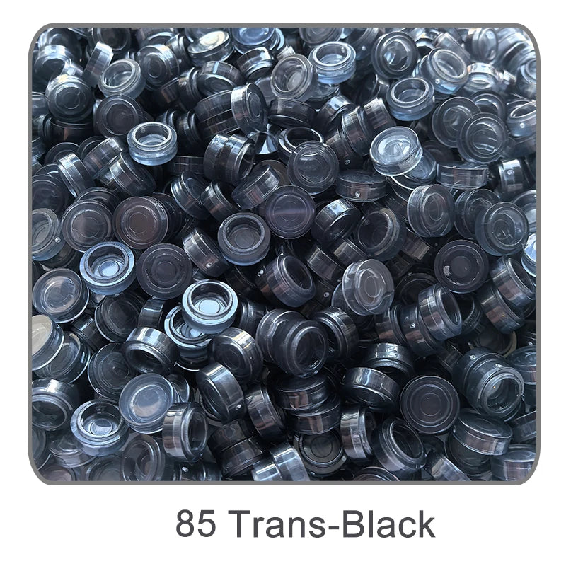 1000Pcs 1x1 Round Building Blocks Set - 52 Color DIY Creative Educational Bricks Compatible with 98138 Toy Kits for Kids