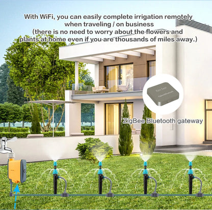 Rain Seer Tuya Zigbee Garden Watering Timer – WiFi Irrigation System with Mobile Remote Control