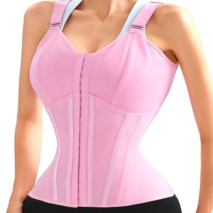 AfruliA XXXS Colombian Fajas – High Compression Vest Waist Trainer Corset with Zipper & Hook, Flat Belly Slimming Body Shaper