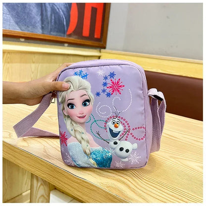 MINISO Disney 2024 Princess Series Crossbody Bag – "Frozen 2" Elsa & Sophia Cartoon Shoulder Bag, Girls Casual Fashion Handbag