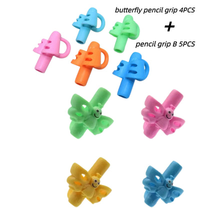Children’s Silicone Pencil Grip - Writing Posture Corrector and Handwriting Aid for Students, 1 or 3 Pieces