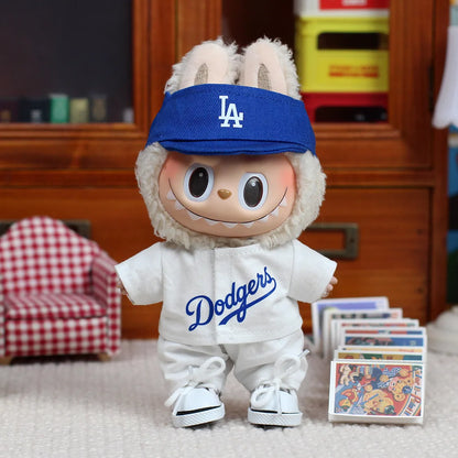 15/17cm Labubu Doll Clothing DIY Baseball Suit Accessories – V1 V2 Macaron Sitting Party Gift