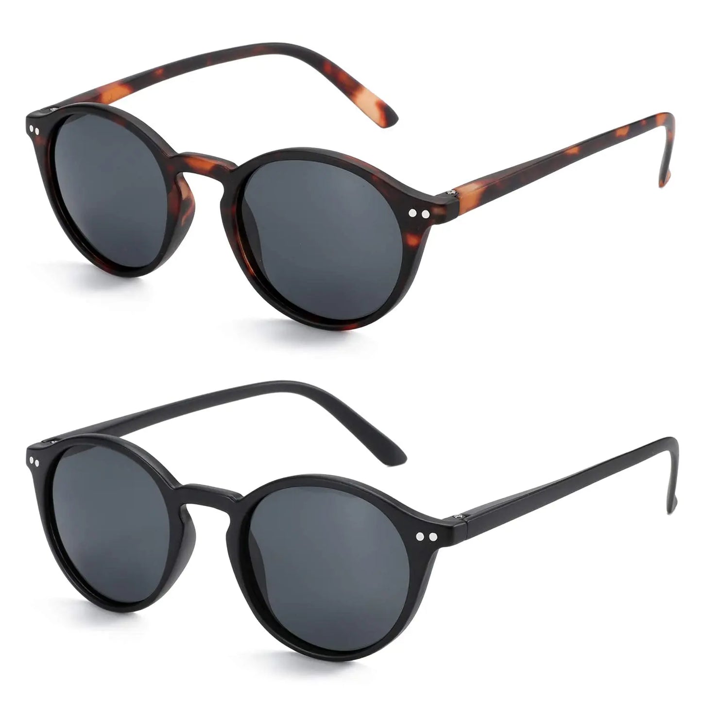 ZENOTTIC Retro Small Round Polarized Sunglasses – Lightweight Vintage UV400 Shades for Men & Women