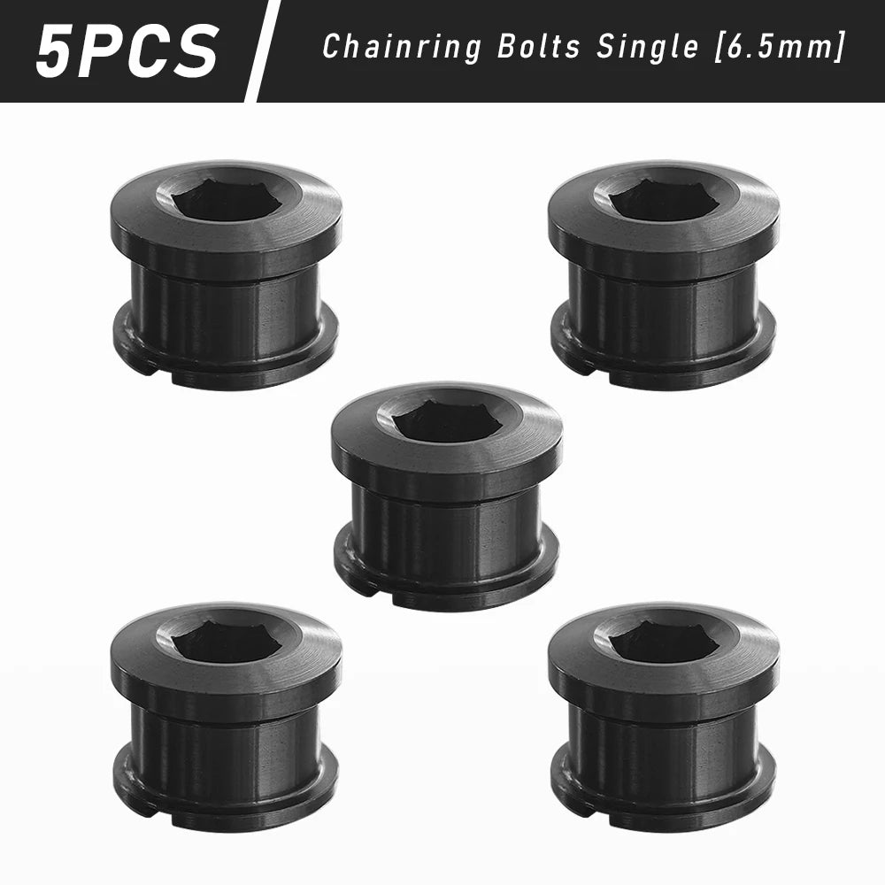 Titanium Alloy Chainring Bolts 4–5PCS MTB Road Bike Crank Screws Single & Double Chainring Hardware 6.5–10.5mm