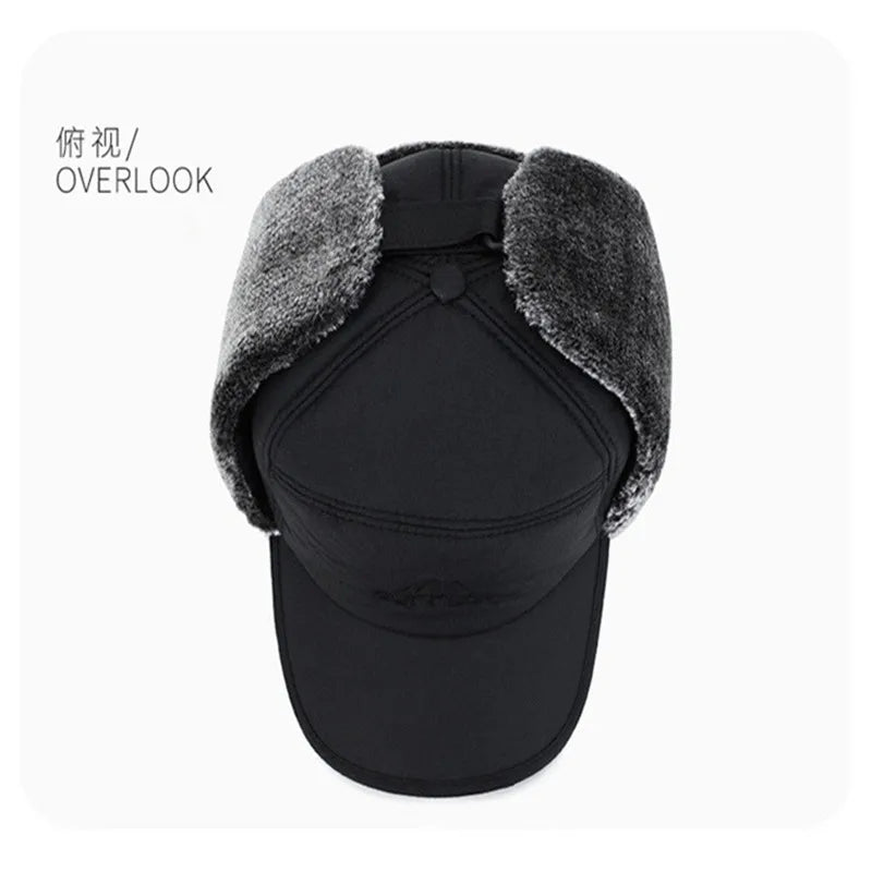 Winter Thickened Faux Fur Baseball Hat – Men’s & Women’s Skiing, Fishing, and Outdoor Cold Weather Hat