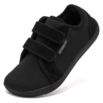 HOBIBEAR Kids Barefoot Sneakers – Lightweight Breathable Mesh Shoes with Hook & Loop, Wide Toe for Toddlers & Kids