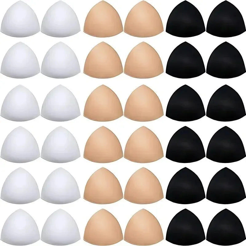 Soft Removable Bra Pads Inserts – Push Up Breast Enhancer Cups for Women Sports Bras, Bikini & Swimwear Support Pads