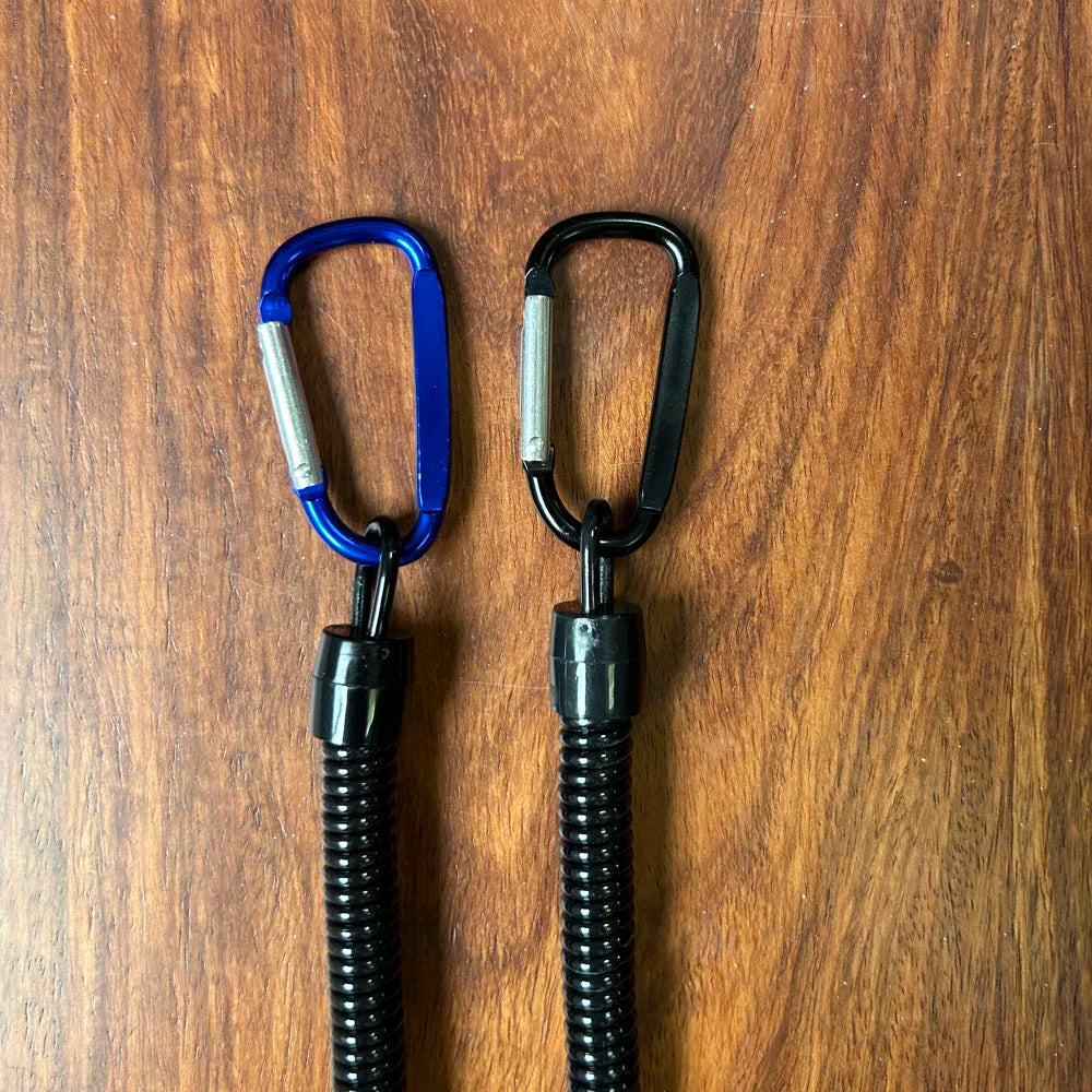 Tactical Retractable Spring Elastic Rope Security Gear Tool - Outdoor Anti-lost Phone Keychain & Fishing Lanyard for Hiking and Camping