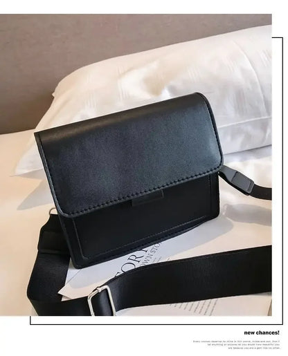 Classic PU Leather Crossbody Bag for Women – Fashion Shoulder Messenger, Travel Handle Flap Handbag